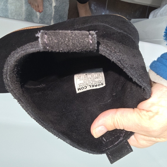 Sorel Cate black suede rain boot 8.5 - Picture 5 of 9